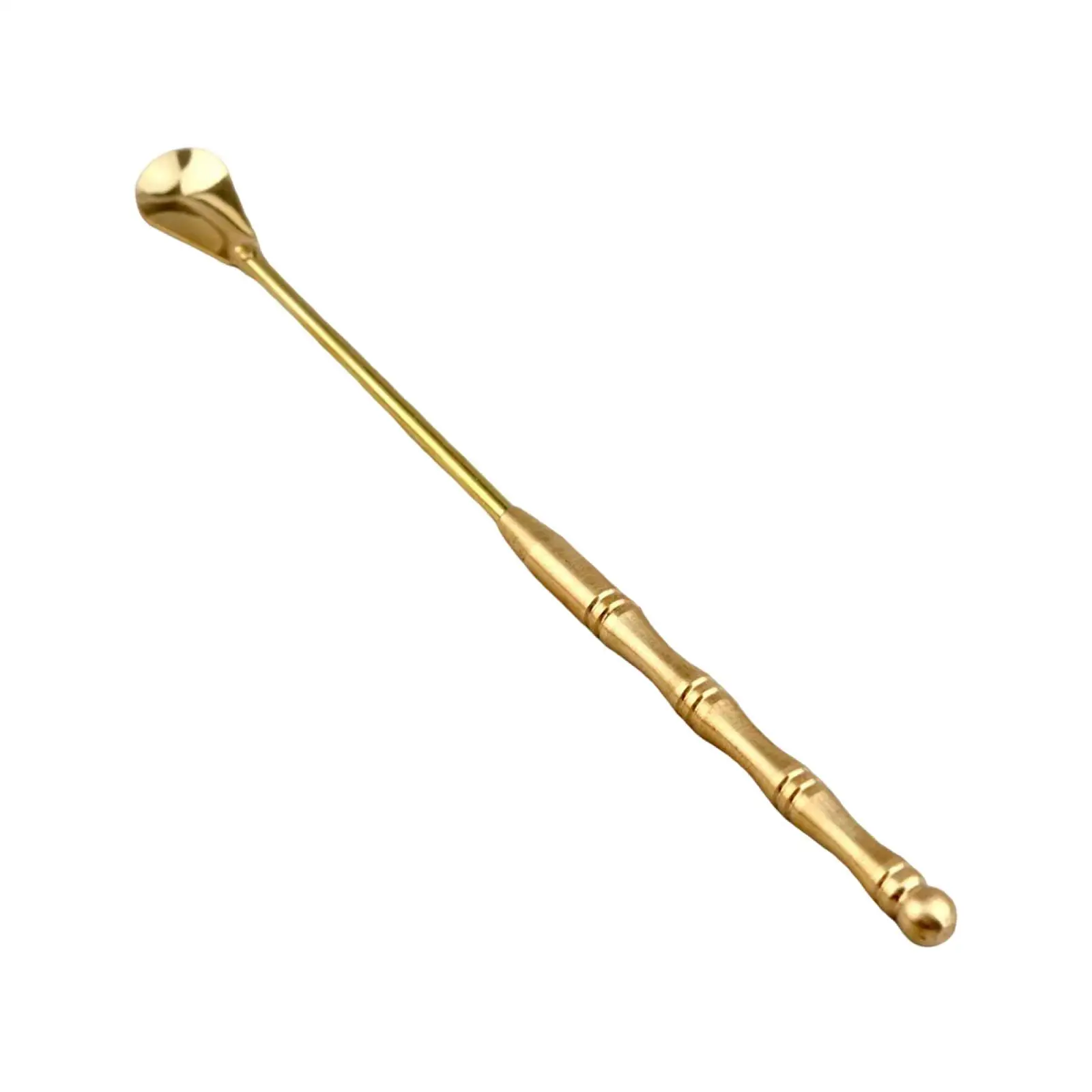 Cuchara de incienso de cobre, equipo de incienso con mango largo profesional para quemador de incienso para festivales de meditación, sala de fiestas - imagen 2