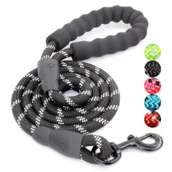 Correa para perros acolchada con mango ergonómico y reflectante