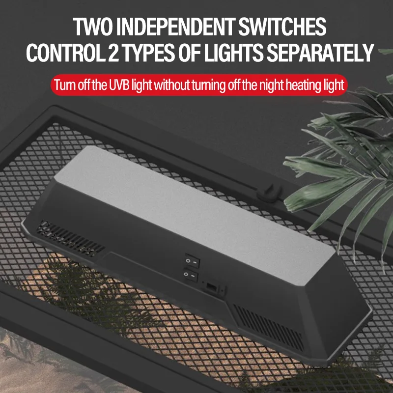 Lámparas dobles para reptiles y mascotas, pantalla de lámpara para tomar el sol con calefacción UVA, lámpara de cerámica E27 UVB, cabezal de aislamiento para terrario - imagen 4