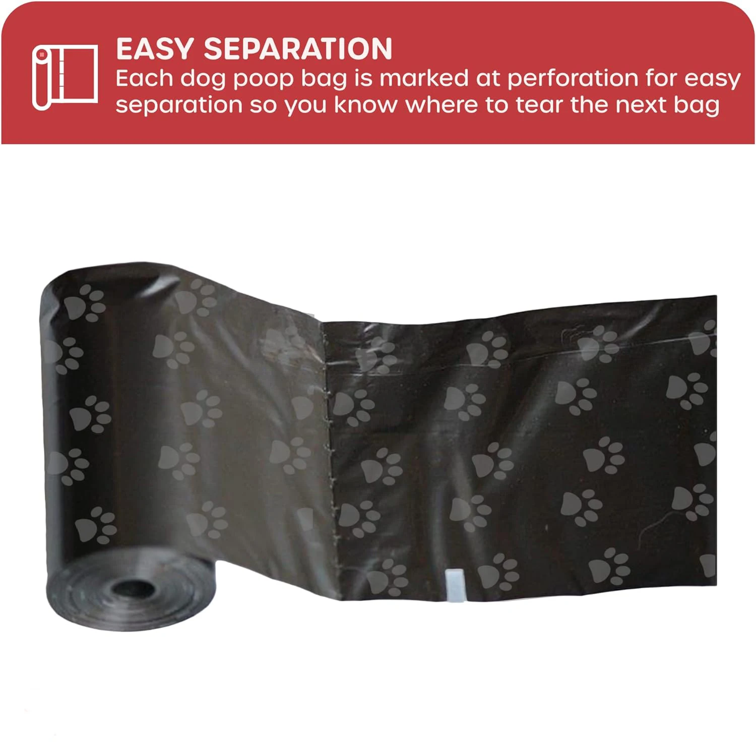 Bolsas biodegradables para excrementos de perros, 1/3/5/10/15 rollos, bolsa de basura para limpieza al aire libre con punto de interrupción, bolsa de taburete para cachorros y gatos, suministros para mascotas - imagen 4