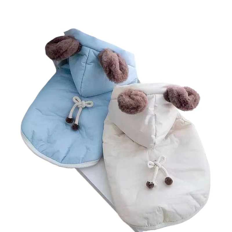 Ropa gruesa de algodón cálida para perros, Teddy Pomerania, Schnauzer para perros pequeños, ropa de otoño e invierno, productos para mascotas - imagen 3