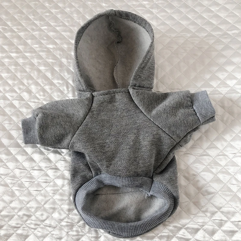 Sudadera con capucha para perro, ropa cálida para cachorro, abrigo, chaqueta para gato, suéter para perros pequeños y medianos, productos de disfraces, 10 colores, nuevo, Otoño e Invierno - imagen 5