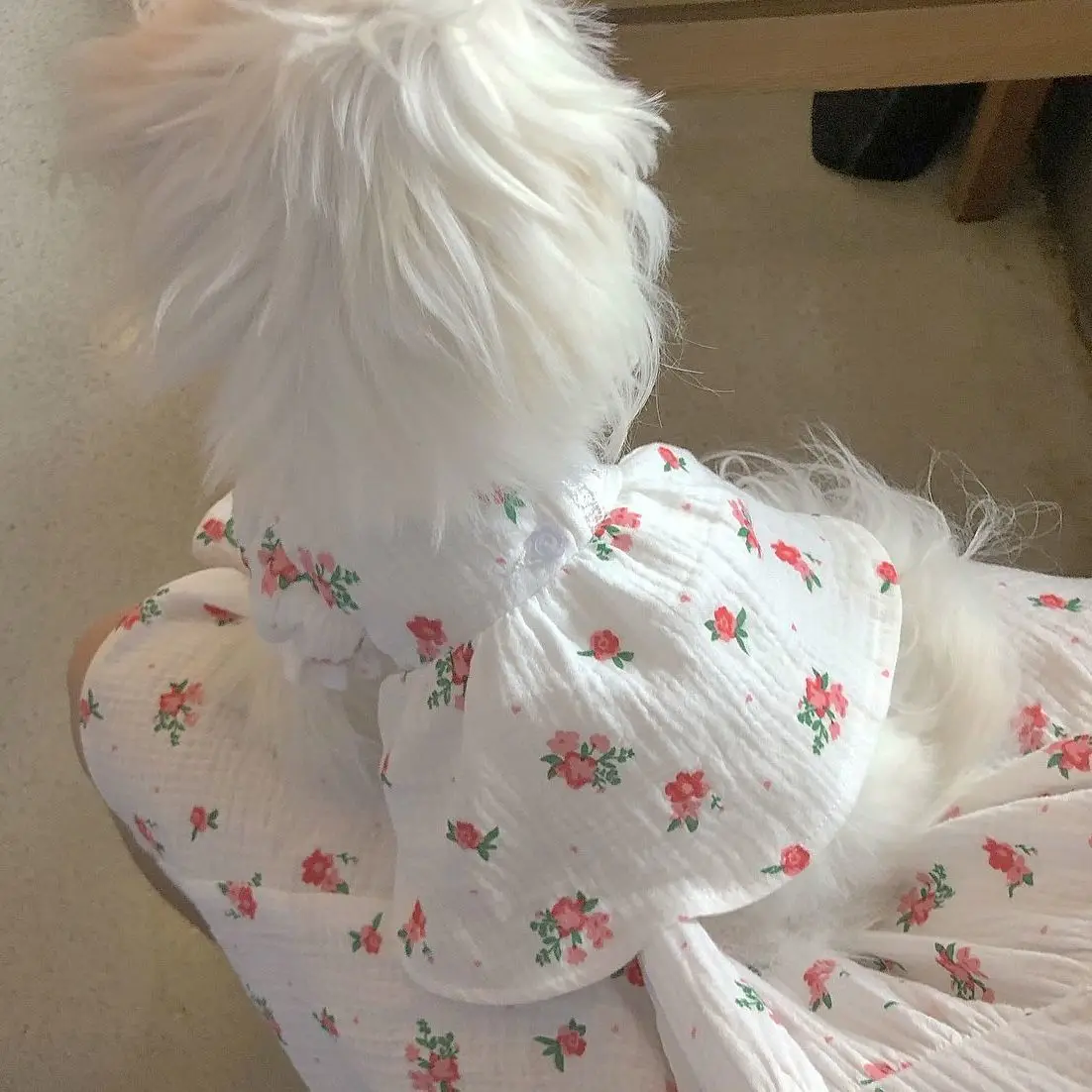Vestido floral para perro y gato, adecuado Chihuahua - imagen 2