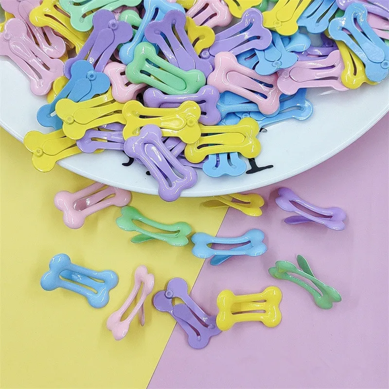 Horquilla para mascotas, pinzas para el pelo con forma de hueso para perros y cachorros, cuidado del cabello para gatitos, decoración para el cabello para cachorros, suministros para mascotas de Color aleatorio - imagen 3