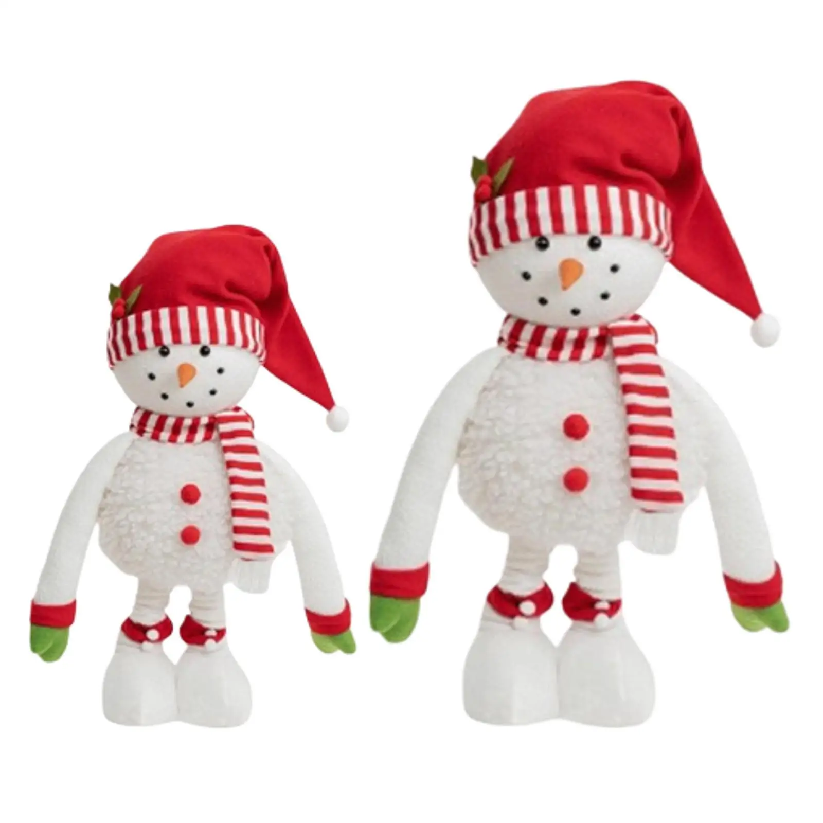 Telescopic Christmas Snowman Figurine Gift Toy Nordic Christmas Figure Decoration for Winter Festival Office Bedroom Living Room - imagen 4