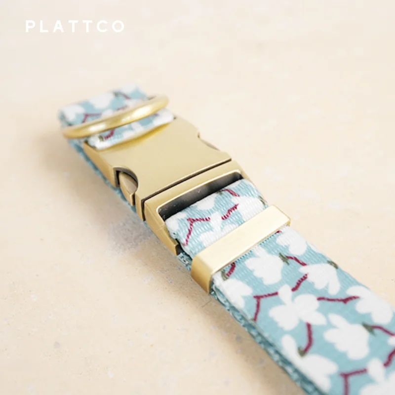 PLATTCO-Juego de perros de diseño único, estampado de Gardenia fría con hebilla de bronce de alta calidad, 5 tamaños, PDL345Br y PDL345Br - imagen 4