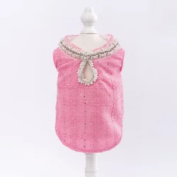 Vestido lolita para perros pequeños – Tweed elegante para fiestas