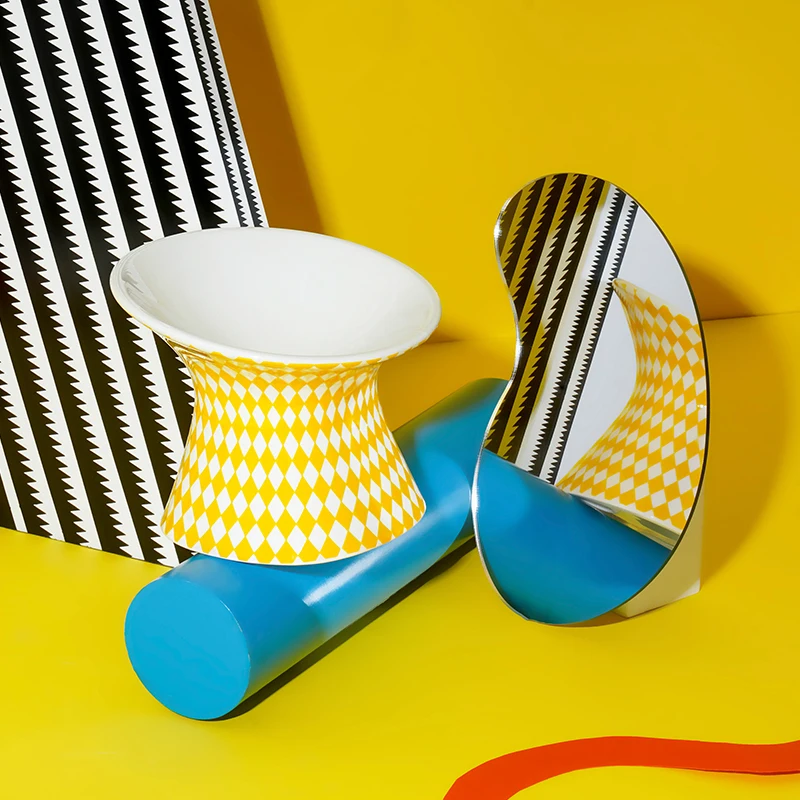 Cuencos de cerámica para perros y gatos, platos antiribaltes para comida para mascotas, diseño de base elevada que protege los cuellos de gatos, adecuados para perros pequeños y gatos - imagen 5