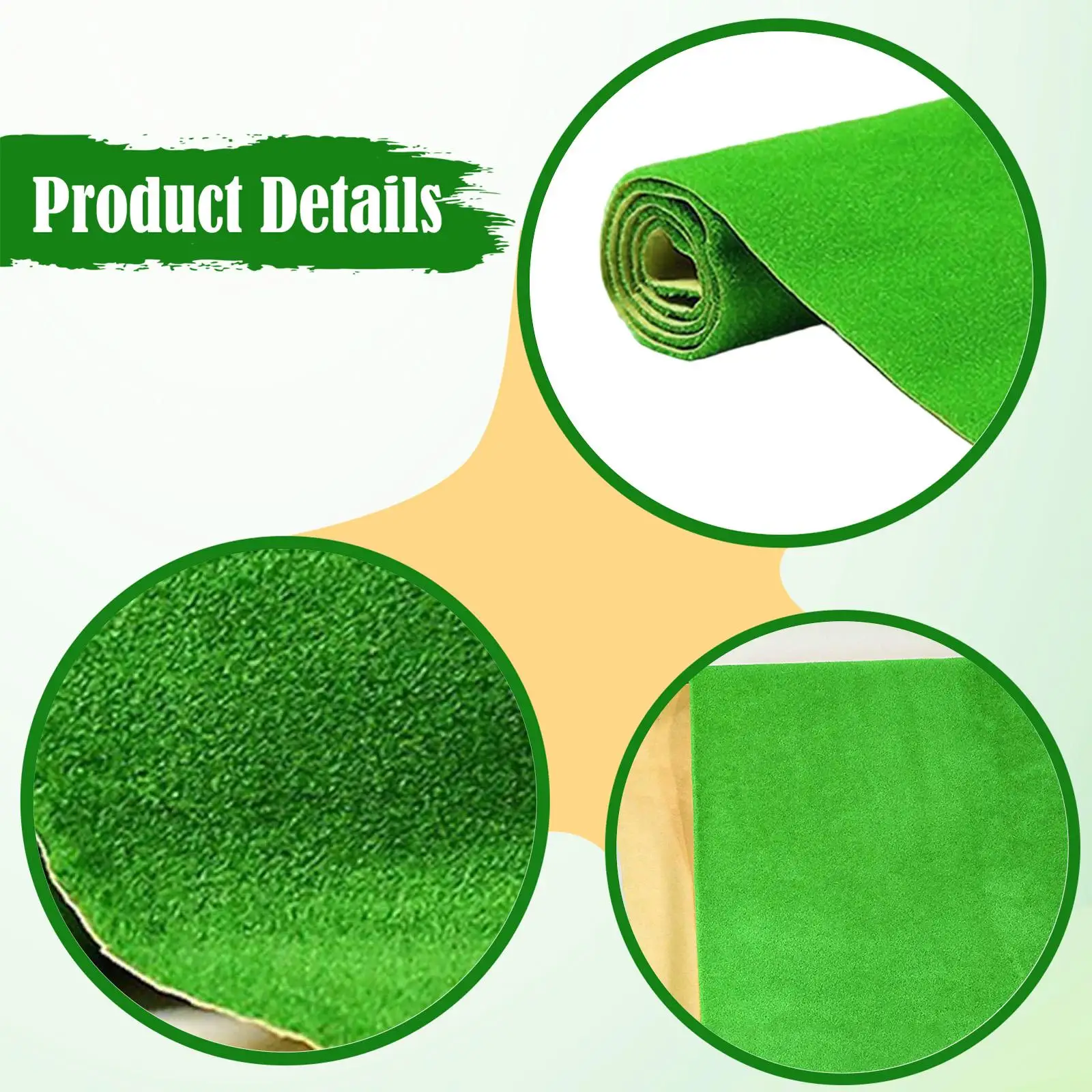 Alfombra de césped Artificial, alfombra de césped multiusos, alfombra de césped sintético, alfombra de plantas falsas para balcón, ocio, dormitorio, manualidades DIY para jardín - imagen 5