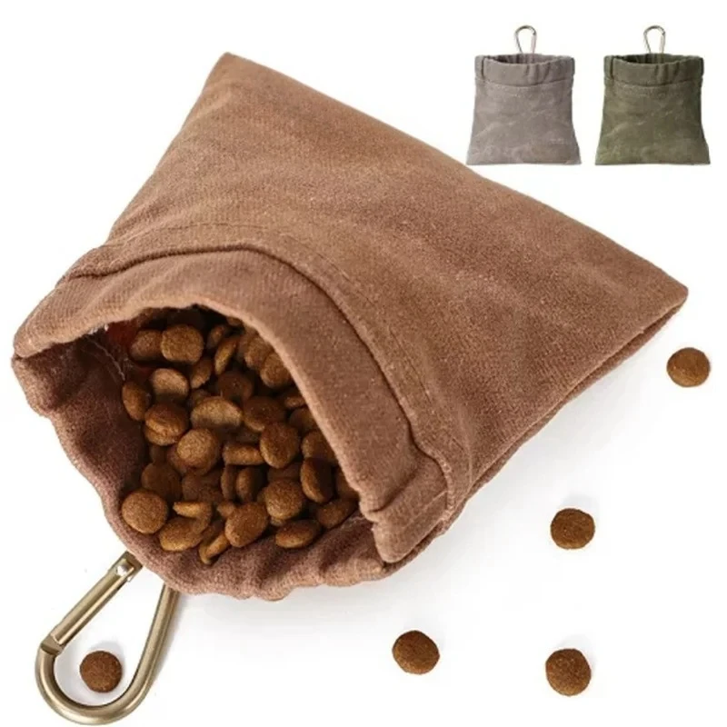 Bolsillo para aperitivos para perros que camina con mosquetón, bolsa de golosinas para mascotas manos libres, bolsa de almacenamiento, bolsa de entrenamiento para cachorros y perros, recompensa de comida - imagen 2