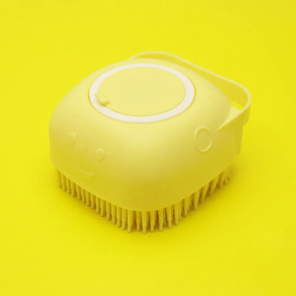 Cepillo de baño de silicona para mascotas, cepillo de belleza funcional, masaje, removedor de pelo para gatos, peine para perros, suministros de aseo para perros, accesorios para mascotas - imagen 4