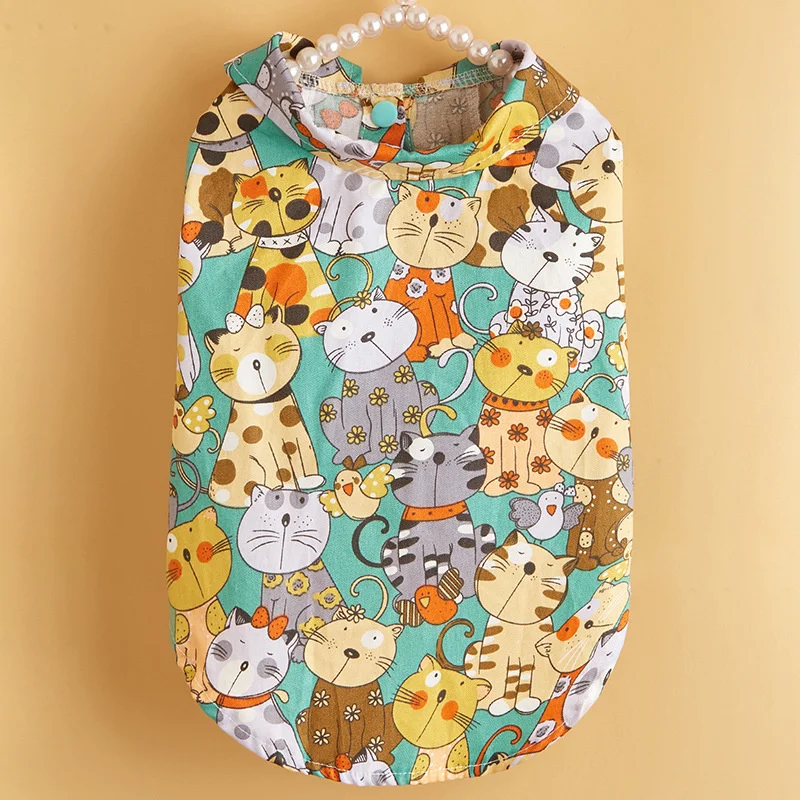 Moda Sphynx gato camiseta chaleco verano ropa para mascotas para gatos Gatos Garfield camisas Katten Kleding Kedi mascotas ropa disfraz - imagen 5