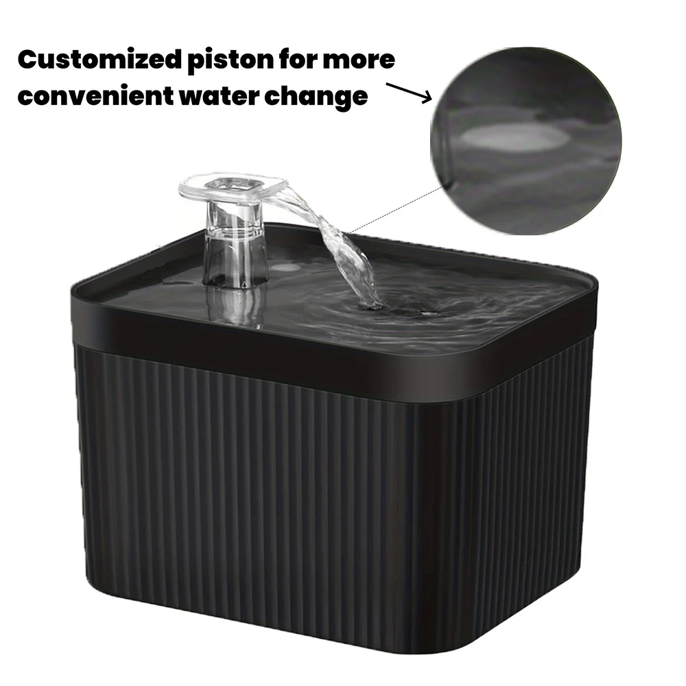 Dispensador automático de agua para gatos, USB de fuente con 2.5L, tazón para beber, bomba de agua silenciosa y filtro de circulación para mascotas pequeñas - imagen 3