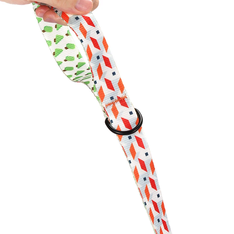 PLATTCO impresión en color personalizada WHTTE VILLAGE correa para mascotas con estampado de nailon de imitación para perros pequeños, medianos y grandes, 5 tamaños PDL330 - imagen 4