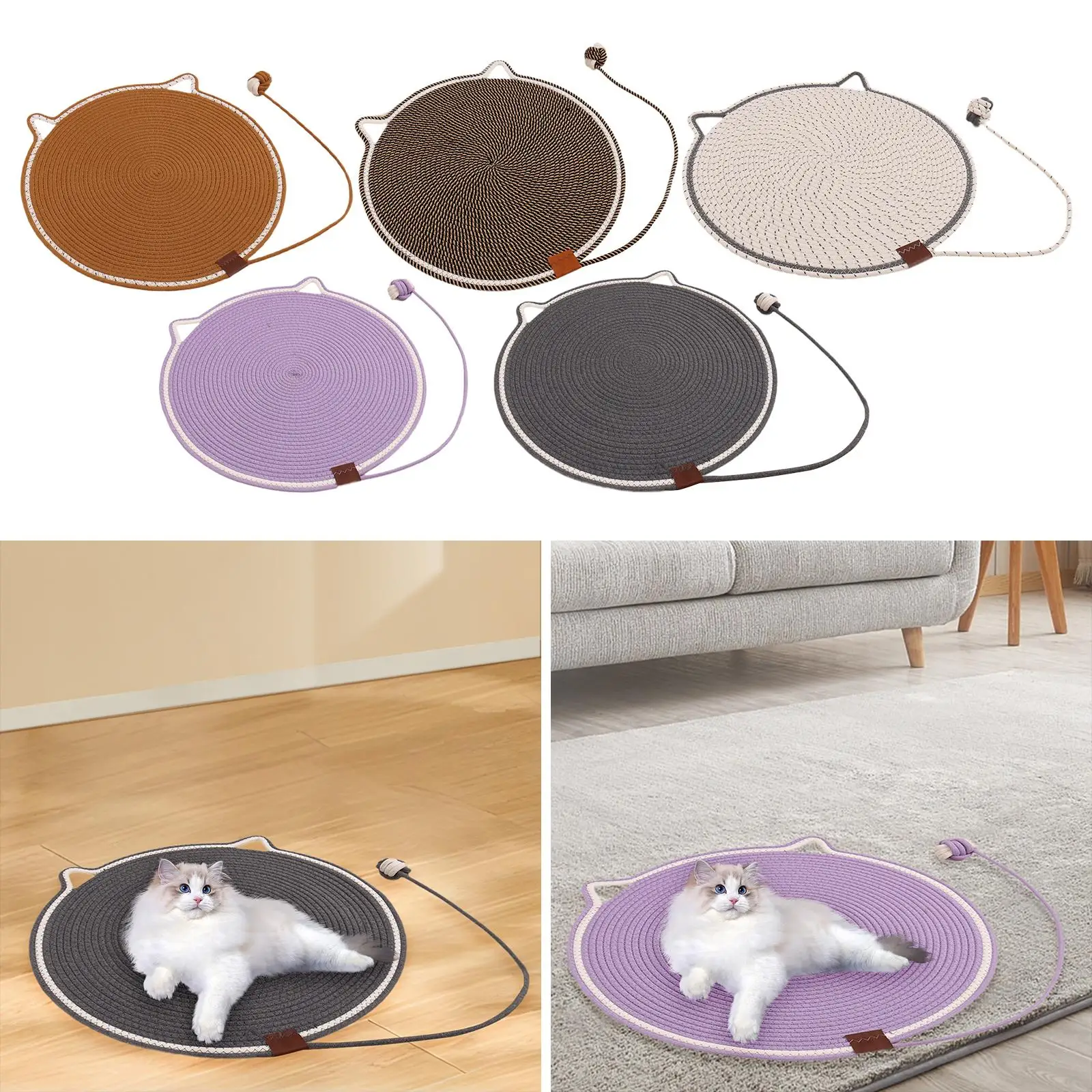 Cat Scratch Mat Floor Scratching Pad Cat Scratcher Pad for Indoor Cats Couch