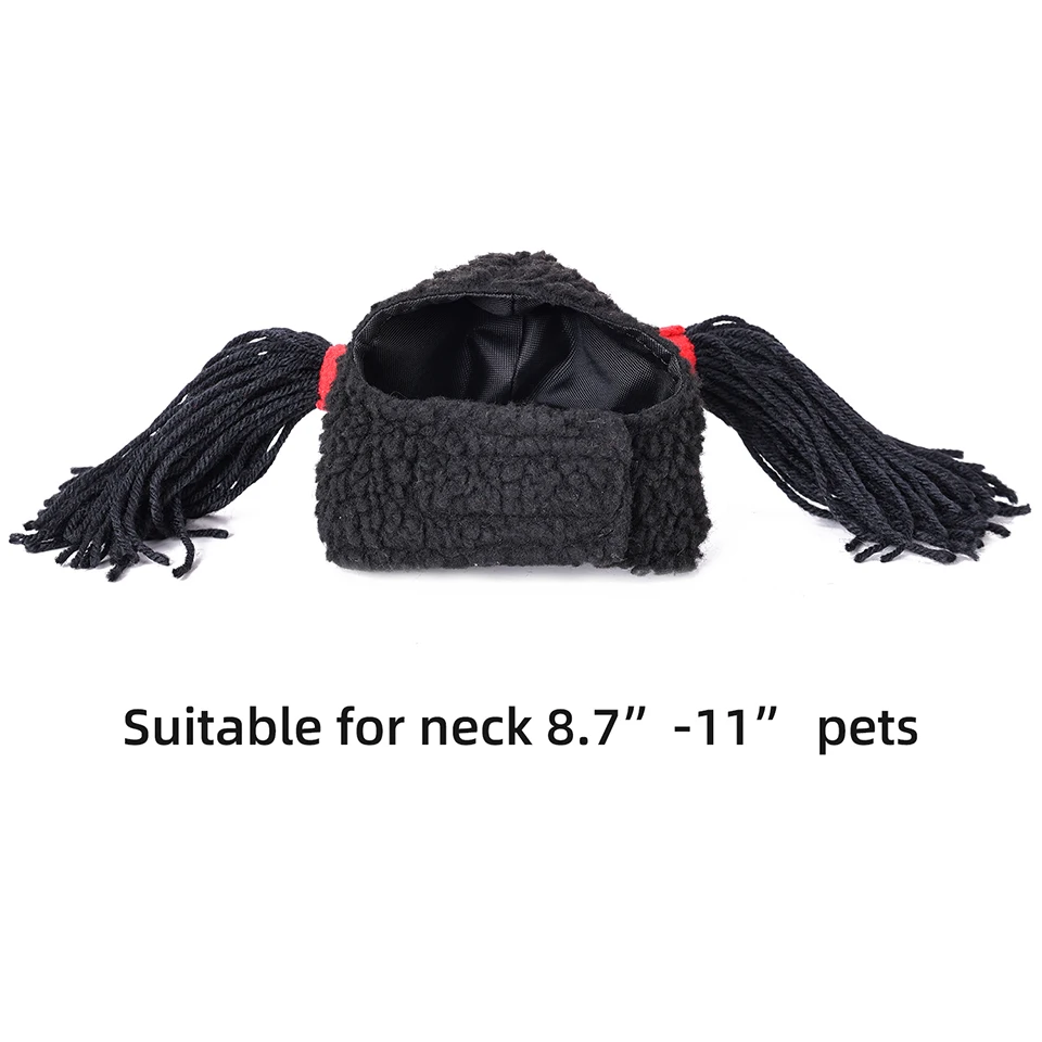 Sombrero de pelo para perros y gatos, pelucas divertidas para mascotas, accesorios de Cosplay, disfraces, accesorios para la cabeza para Halloowen, regalo de Navidad - imagen 3