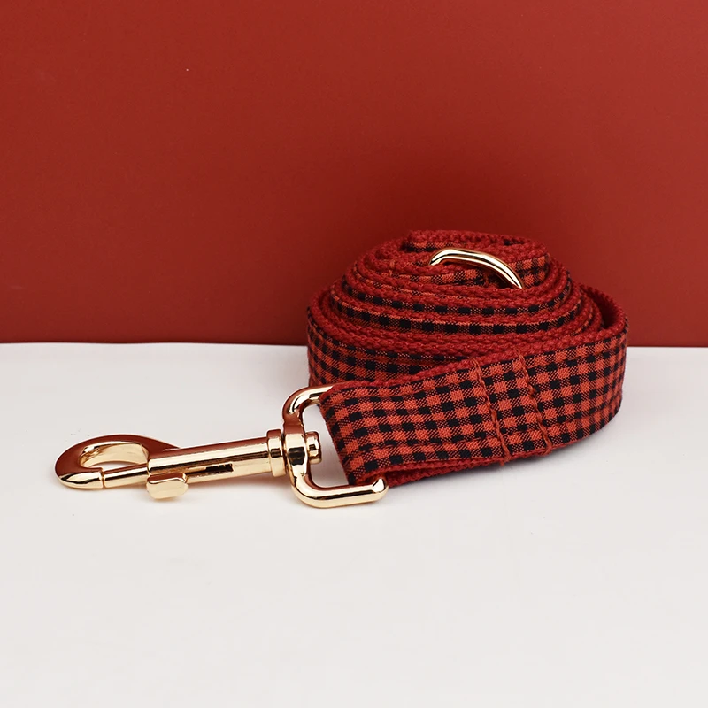 Collar de algodón suave para perro – Diseño personalizado gris - imagen 3