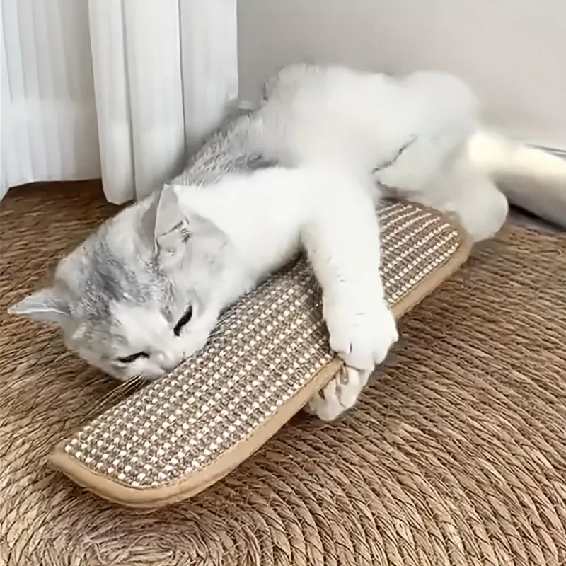 Almohada rascadora de sisal – Antiarañazos para gatos y sofá - imagen 2