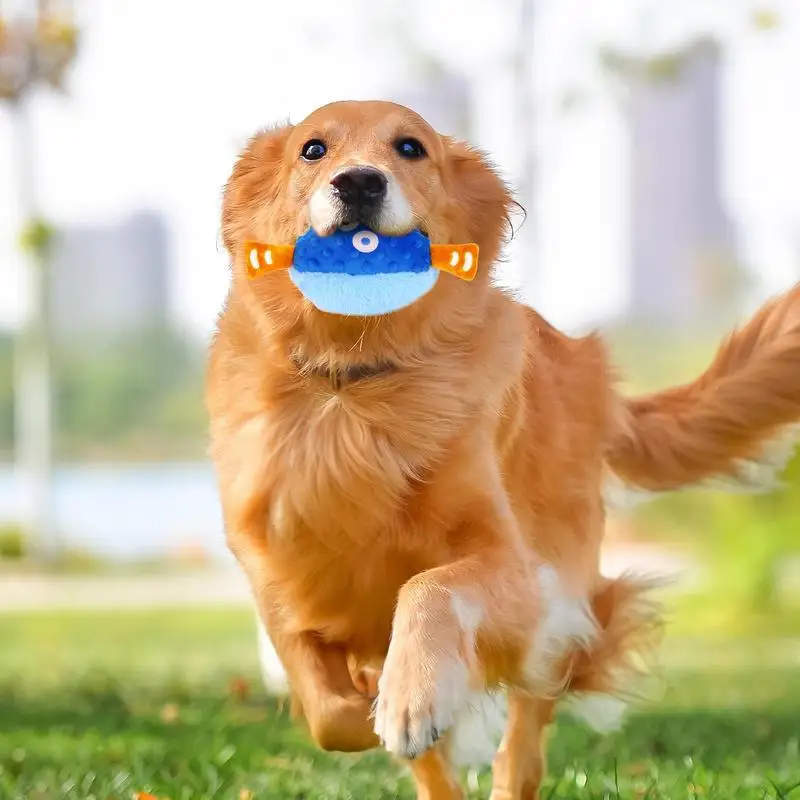 Juguete de peluche eléctrico para perros, bolas de dentición para cachorros, interactivo, USB, mordedura de peluche con 3 baterías para gatos y Mascotas - imagen 2