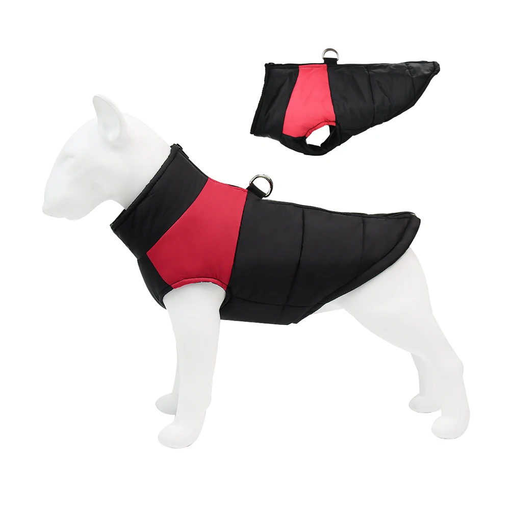 Ropa para perros grandes, chaqueta impermeable de invierno para perros medianos y grandes, disfraz a prueba de viento, abrigo cálido para mascotas, trajes de Navidad de pastor alemán - imagen 3