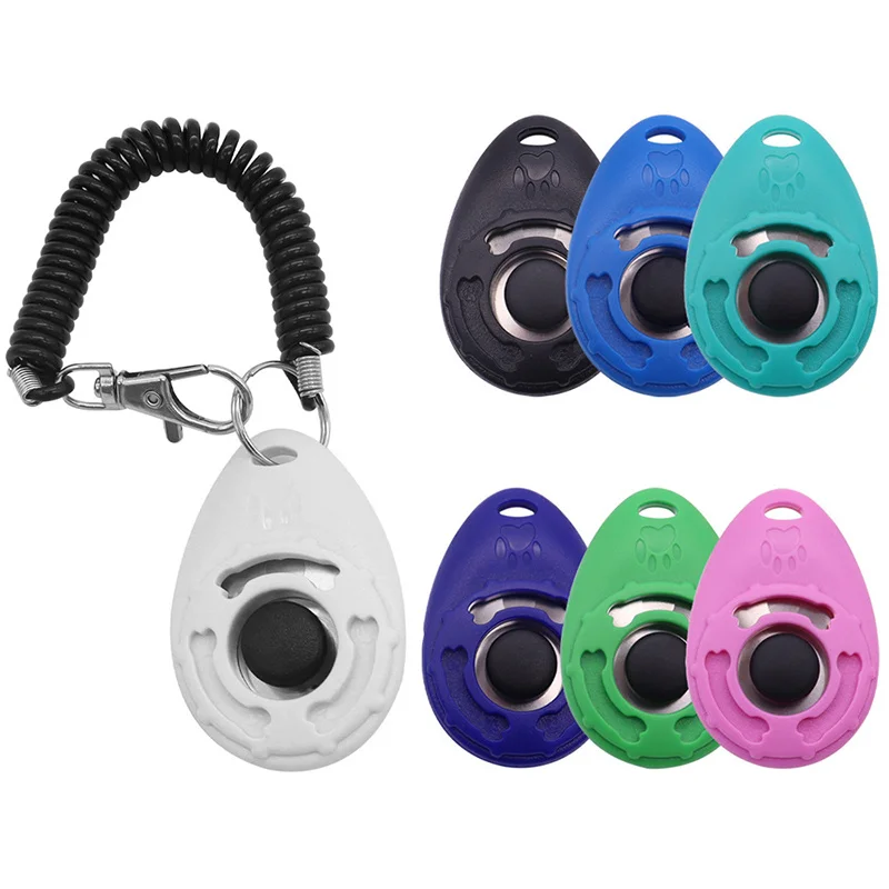 Clicker entrenamiento para perros y gatos con correa muñeca ajustable - imagen 3