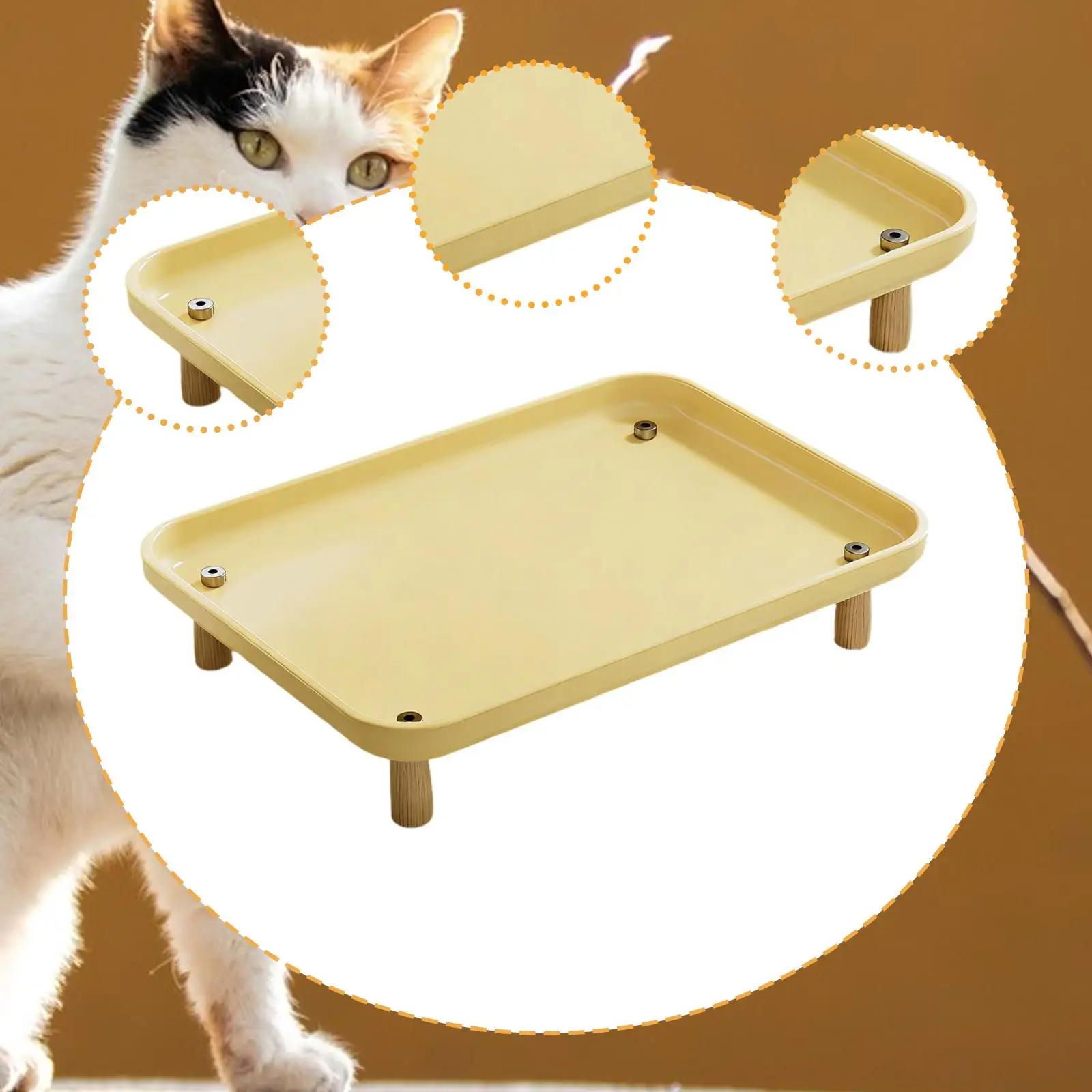 Soporte elevado para cuencos de perro y gato con bandeja base - imagen 5