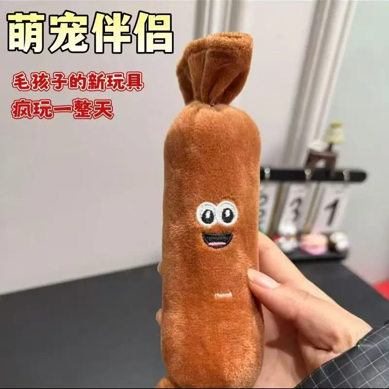 Juguete sonoro peluche salchicha para perros – Reduce aburrimiento - imagen 4
