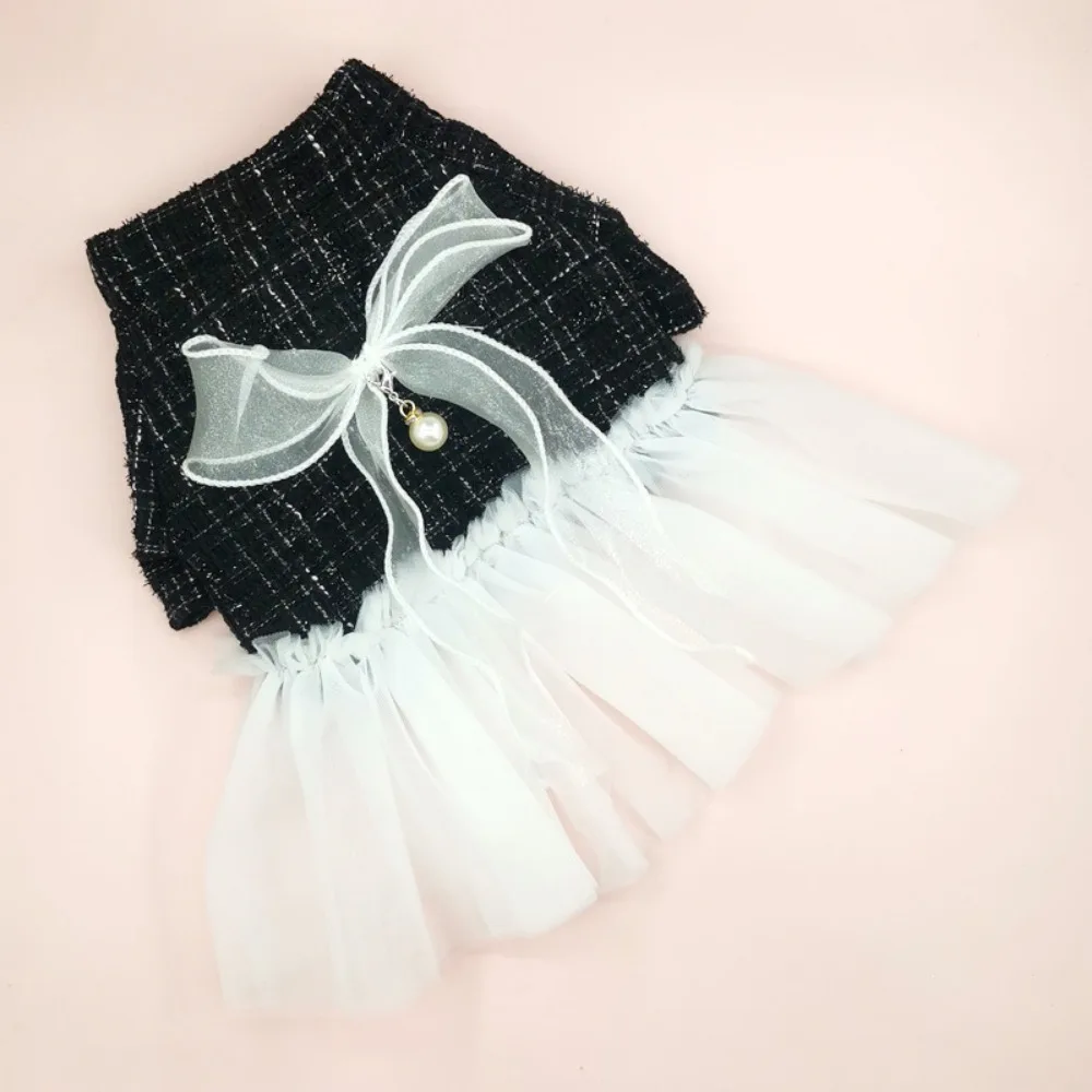 Vestido de malla para mascotas, ropa de flores para perros y gatos, abrigo para perros pequeños, ropa para cachorros, Otoño e Invierno - imagen 5