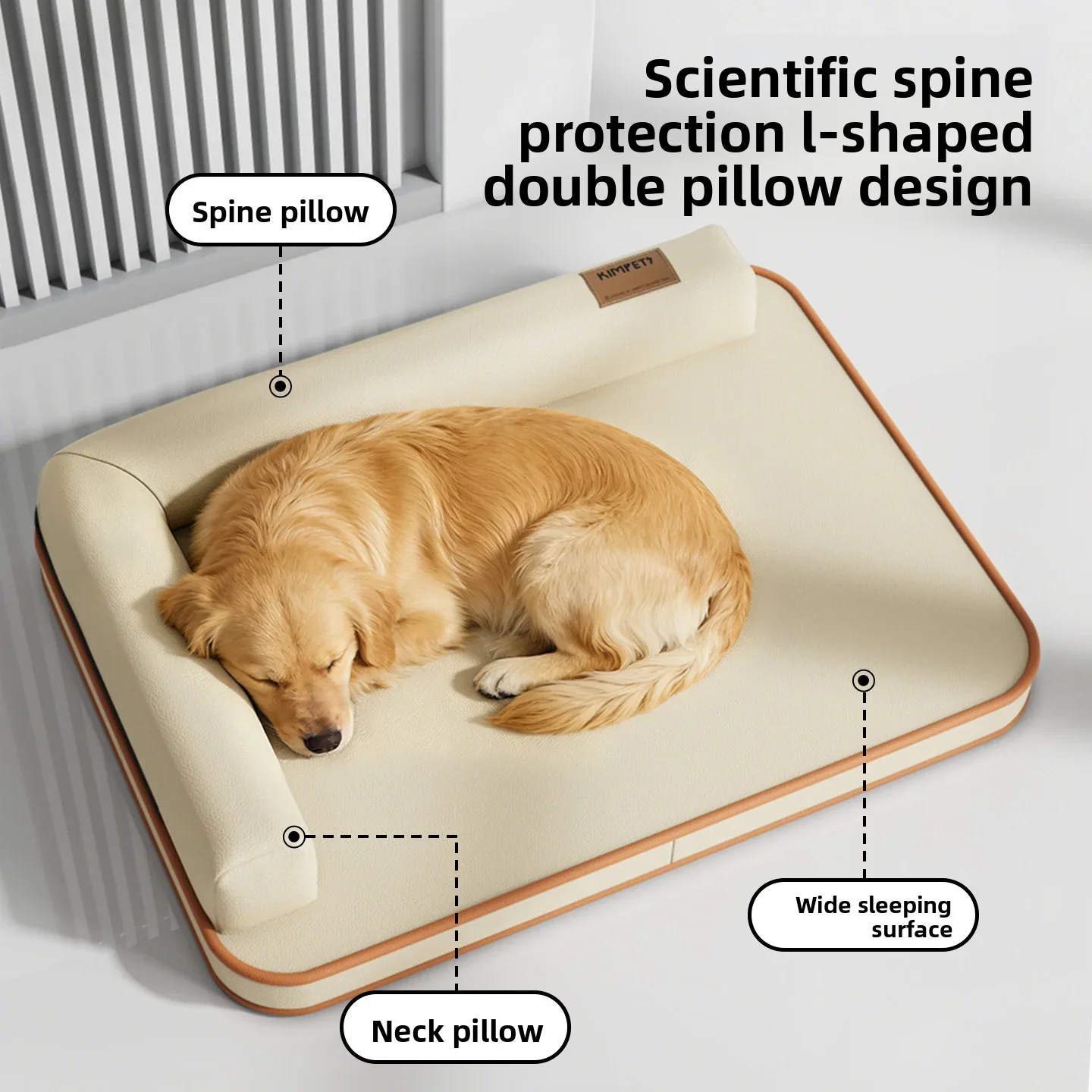 Cama sofá 2 en 1 acolchada para gatos y perros: colchoneta - imagen 3