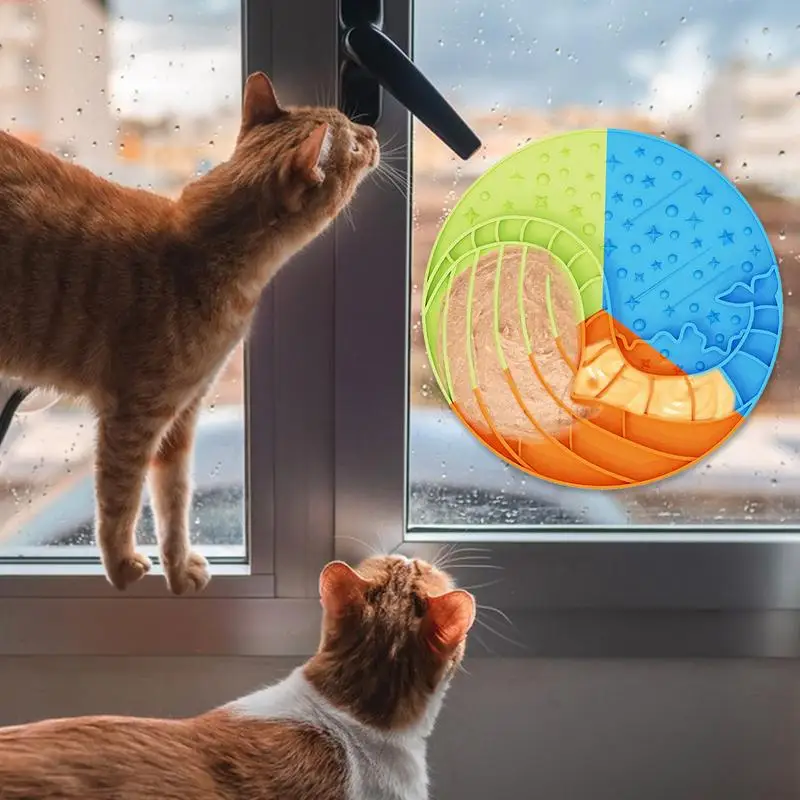 Alfombrilla de alimentación lenta para gatos, comedero para mascotas, almohadilla de silicona para lamer, alfombrilla para lamer perros, forma de ballena, 3 colores - imagen 3