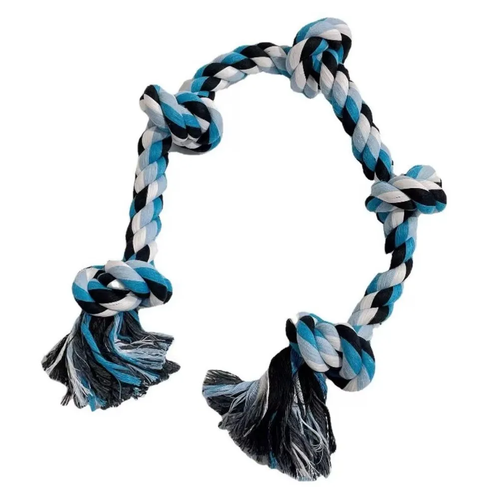 Cuerda para morder para perros grandes, juguete para moler dientes, cuerda Molar, Material de cuerda de algodón, juguetes de limpieza dental inofensivos para perros, juguetes de cuerda para perros y mascotas - imagen 5