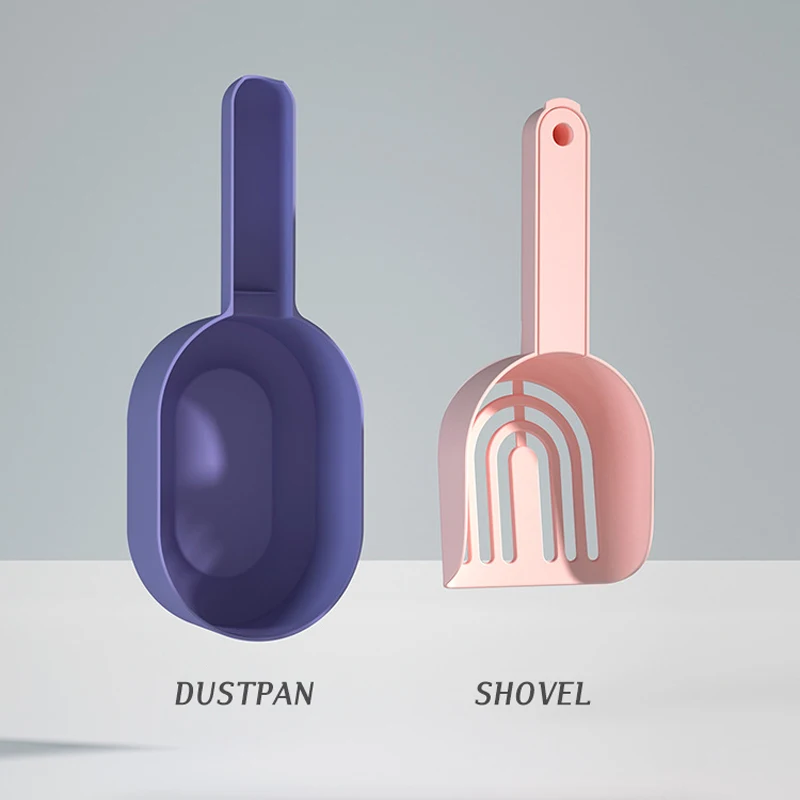 Cawayi Kennel-Pala de plástico para arena de gato, pala para recoger residuos de arena, herramienta de limpieza hueca, ligera, duradera y fácil de limpiar - imagen 3