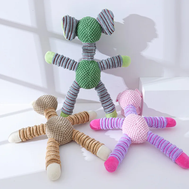 Juguetes para perros, suministros de felpa para mascotas, juguetes de limpieza dental, juguetes interactivos para cachorros resistentes a mordeduras y aburridos, 1 ud. - imagen 3