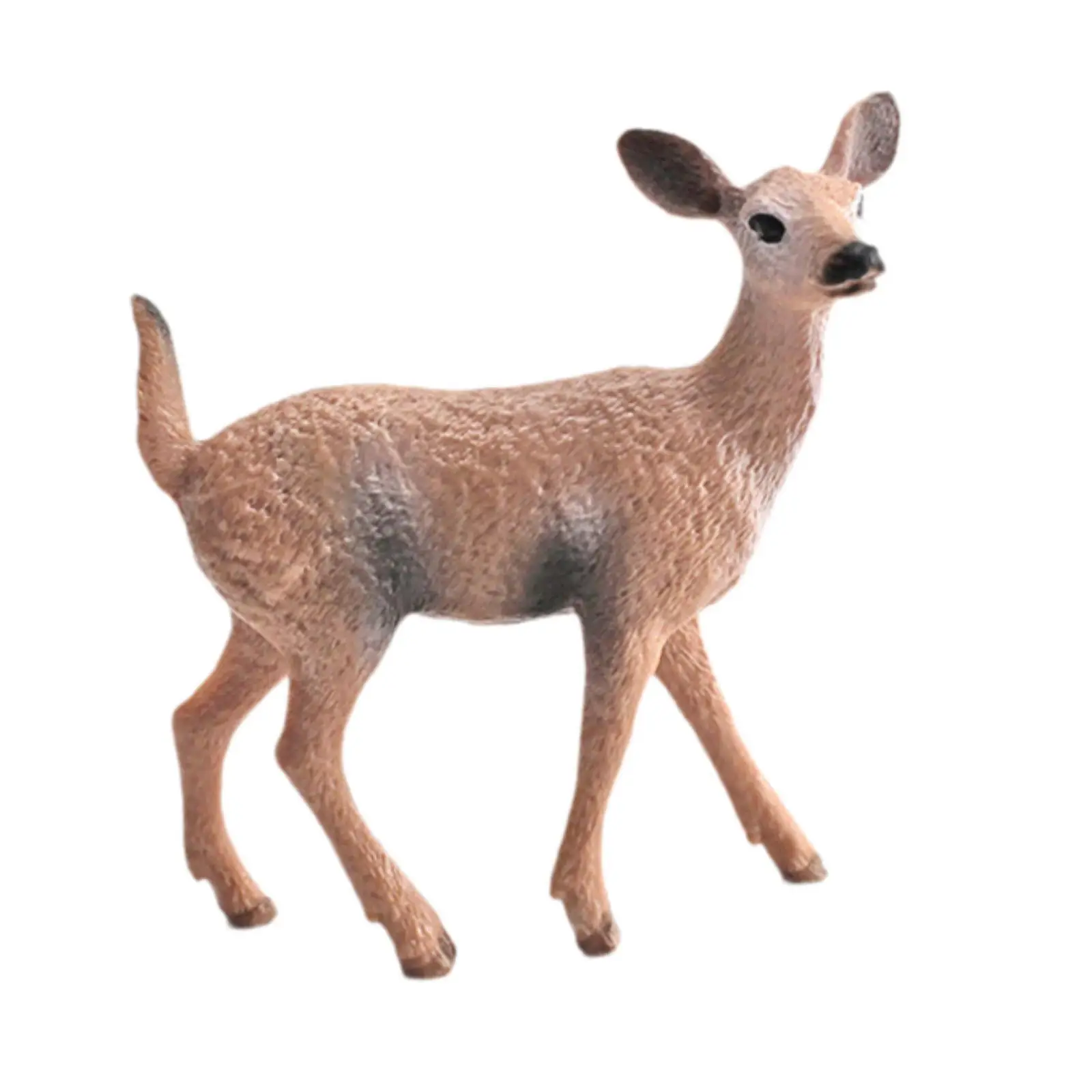 Deer Figurine Souvenir Collection Decorative Ornament Cute Sculpture Small Animal Statue for Indoor Office Desktop Bedroom Decor