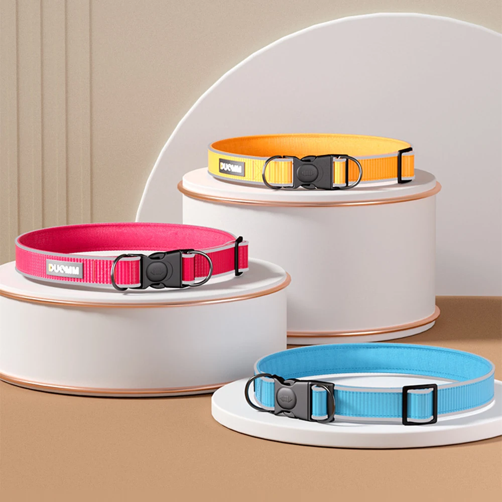 Juego de Collar y correa para mascotas de alta calidad para perros pequeños y grandes, collares ajustables para cachorros y perros grandes, accesorios para mascotas Greyhound York - imagen 4