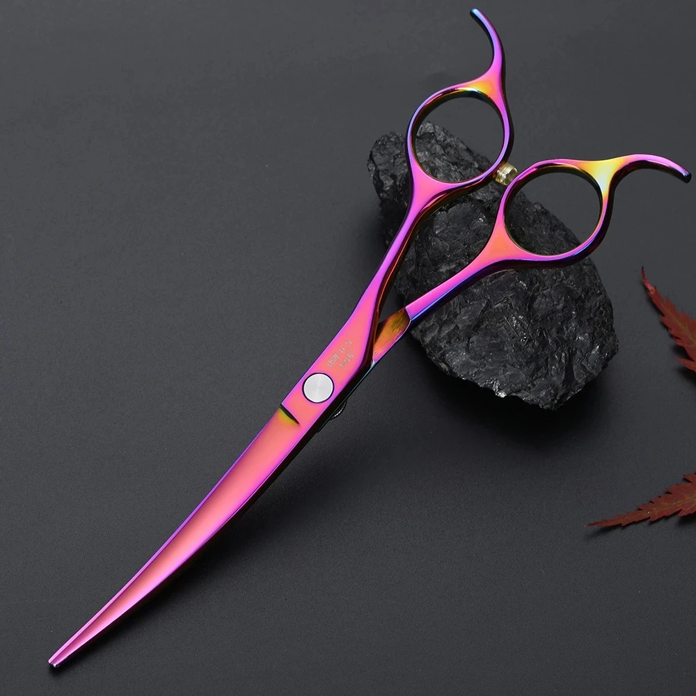 Fenice JP440C tijeras curvas de acero inoxidable de 6,5 pulgadas para el cuidado de perros, tijeras para mascotas, producto para perros - imagen 5