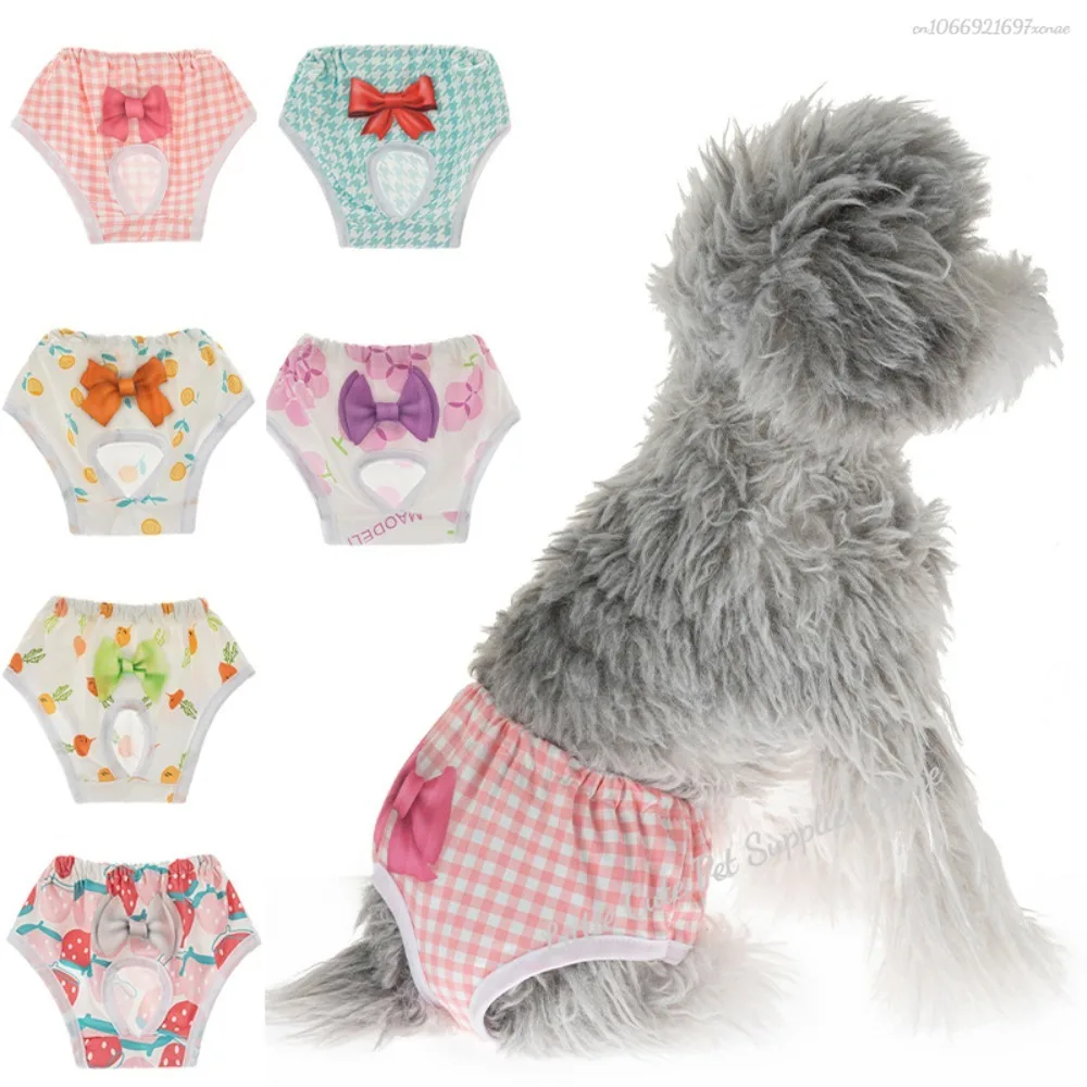 Bragas sanitarias reutilizables, pañales lavables para perros pequeños, pantalones fisiológicos para perros y mujeres, pantalones cortos, suministro para menstruación de mascotas y gatos masculinos