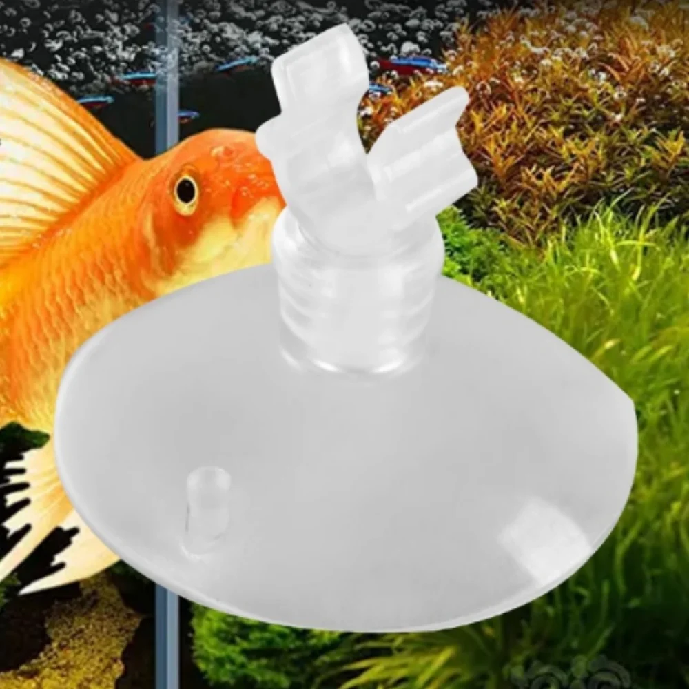 100 unidades de soportes de ventosa de goma para acuario, soporte de cilindro de bomba de aire de silicona con ventosas para tubo de línea de aire - imagen 5