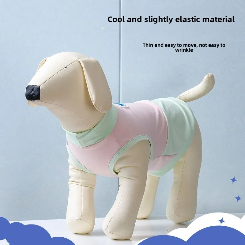 Chaleco refrescante para perros, chaleco de seda helada de verano, Teddy Bichon, camisa para perros pequeños y gatos, protección solar antiderramiento, ropa transpirable para mascotas - imagen 5
