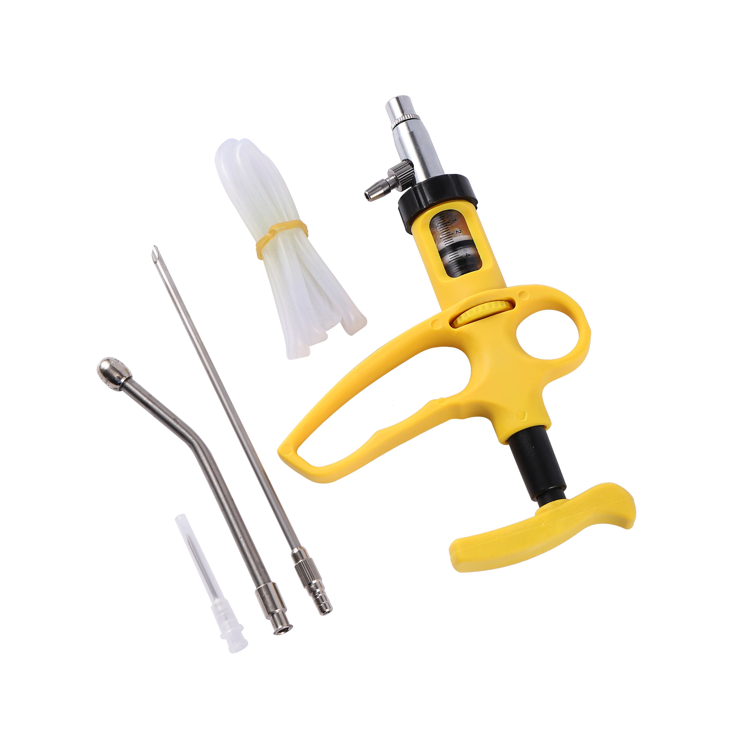 Pistola de drenaje veterinario, inyector de jeringa continua para animales, dispositivo de infusión de cerdo, ganado, ovejas, pollo, inyección de vacuna, 5ml/10ml, 1 ud. - imagen 5