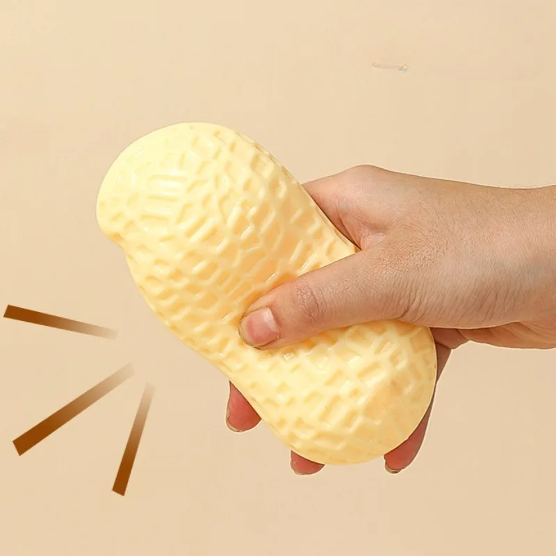 Juguetes para masticar dientes para perros, juguetes interactivos para interiores con forma de maní para mascotas, suministros para juego de cachorros y gatitos en casa - imagen 4