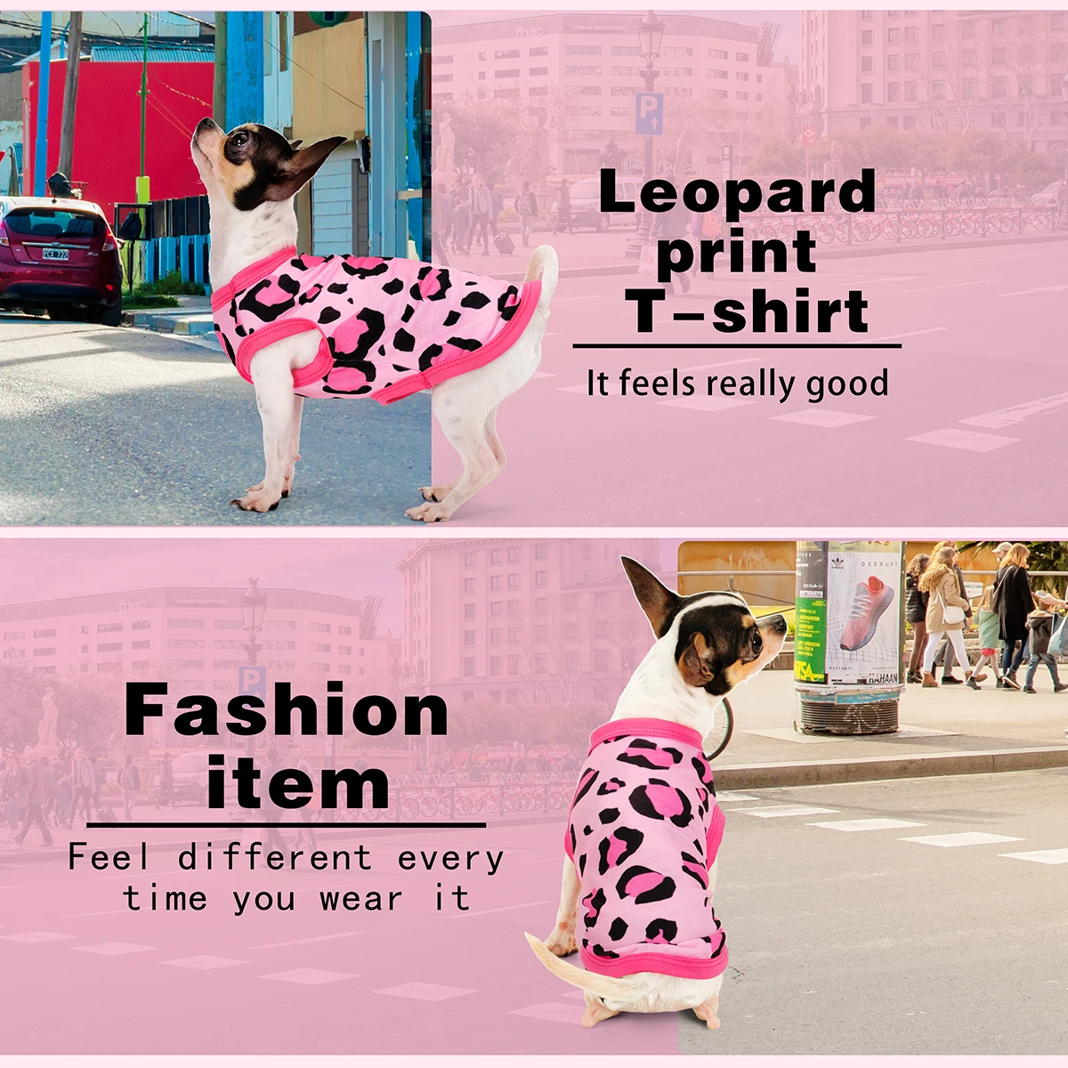 Tanque para perros con estampado de leopardo: tela premium, artesanía especializada, se adapta a razas pequeñas, medianas y grandes: elegante, duradero - imagen 5