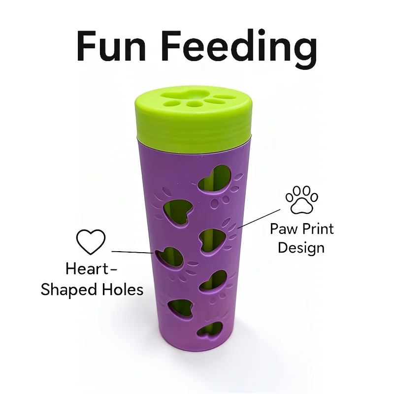 Comedero lento interactivo para perros resistente mordidas diseño pata - imagen 3