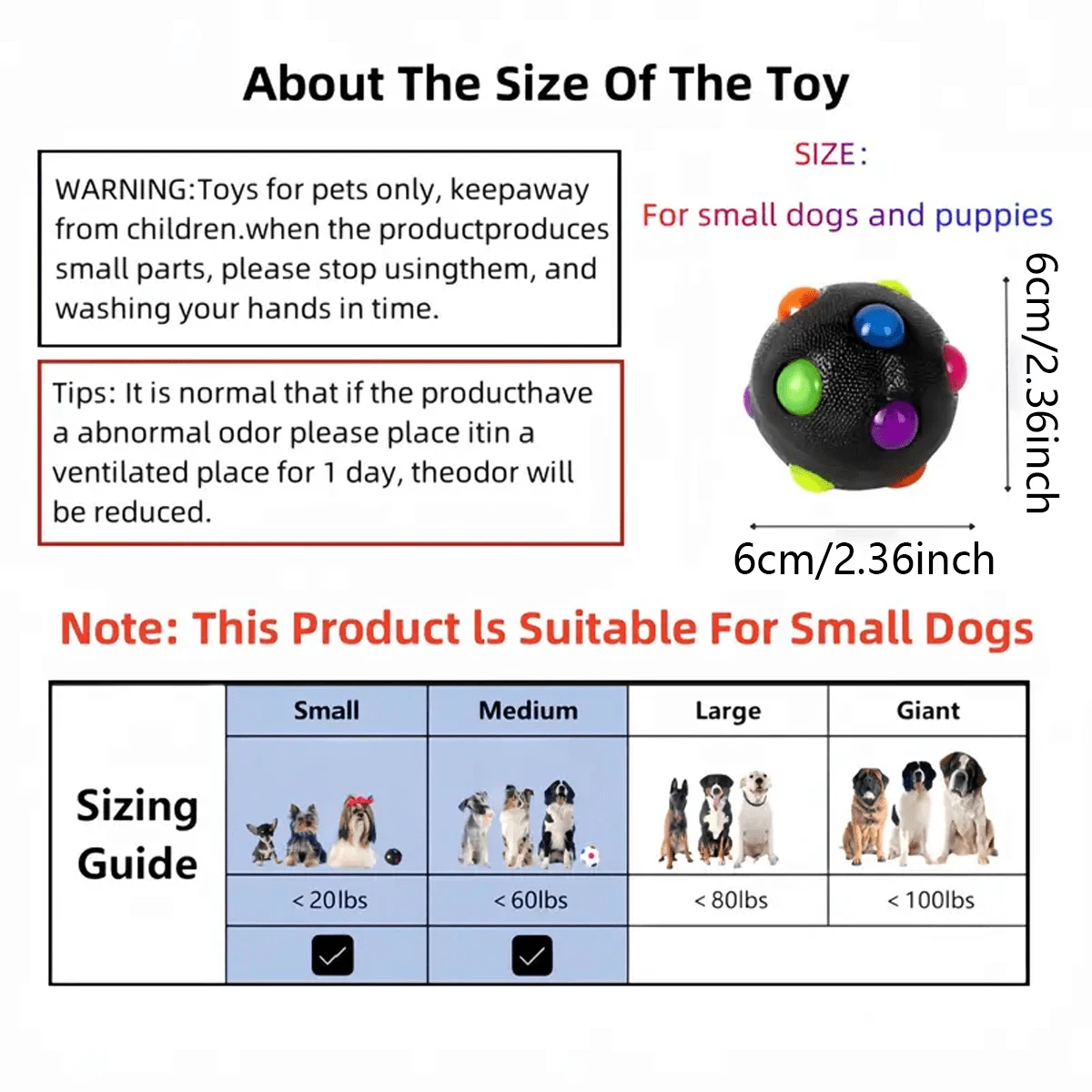 Juguete de pelota elástica brillante para perros, juguete interactivo y masticable con purpurina para perseguir y jugar, 1 unidad - imagen 2