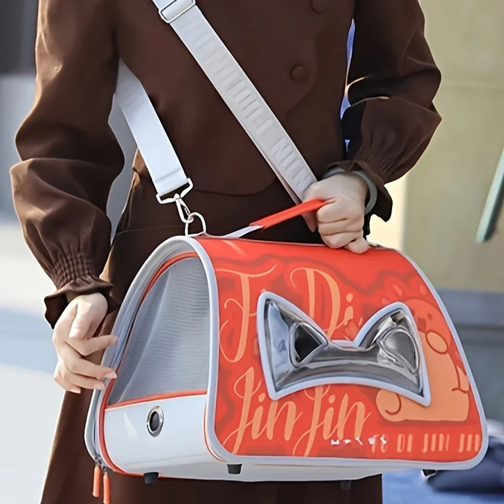 Portabebés de malla transpirable para perros, mochila para mascotas, bolsa de transporte segura para gatos de viaje para perros y gatos pequeños - imagen 3