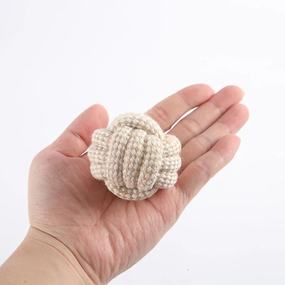 Juguete con nudo para perro y gato, limpieza de dientes, molienda de dientes, interés interactivo, resistente al desgaste, juguete con nudo, entretenimiento, suministros para mascotas - imagen 2