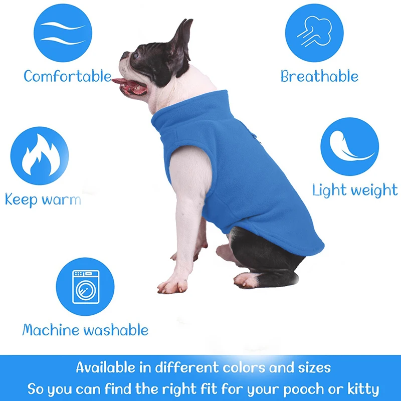 Jersey cálido, sudadera con capucha de lana para perros con anillo en D, ropa de invierno para cachorros, sudadera suave para mascotas, chaleco y abrigo para otoño e invierno - imagen 2