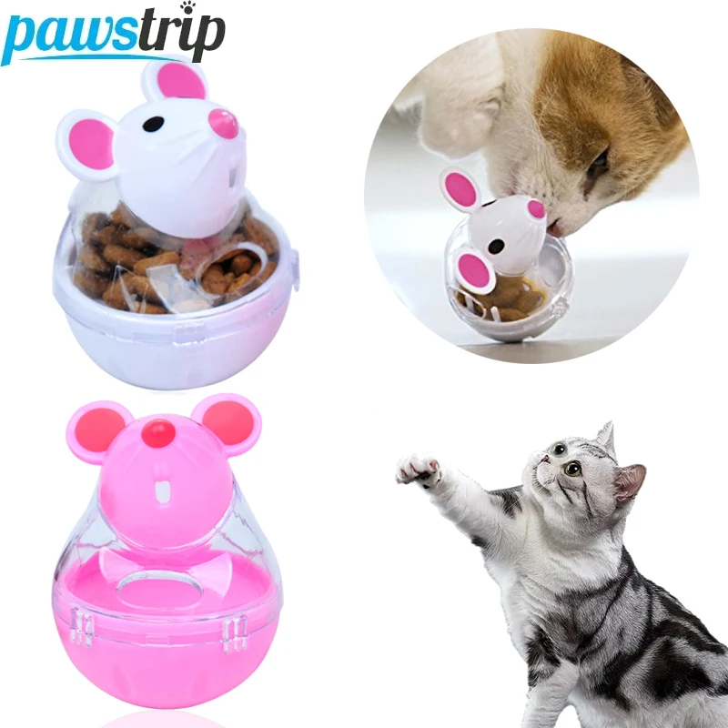 Juguete dispensador comida gato forma ratón - entretenimiento y ejercicio