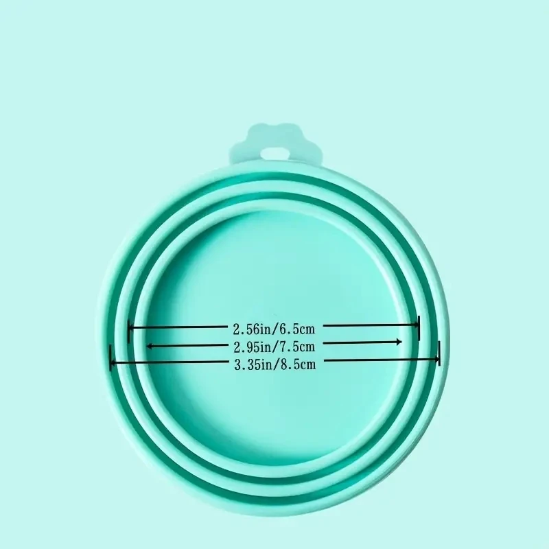 1 Reusable Silicone Pet Can Lid Bpa Free, Suitable For Most Sized Dog And Cat Cans - Keeps Food Fresh Prevents Bacterial Odors - imagen 5