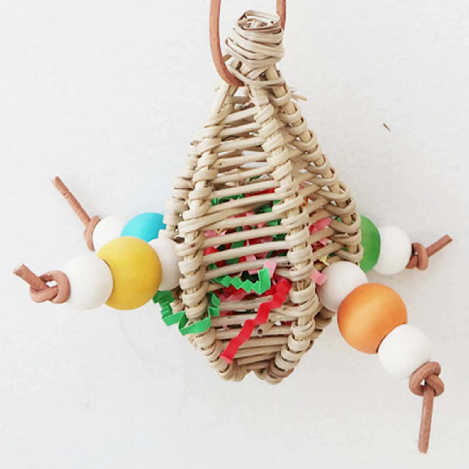 Juguete para masticar loros y pájaros, juguetes para colgar, juguetes interactivos, soporte giratorio, accesorios para jaulas de juego, suministros para mascotas - imagen 4